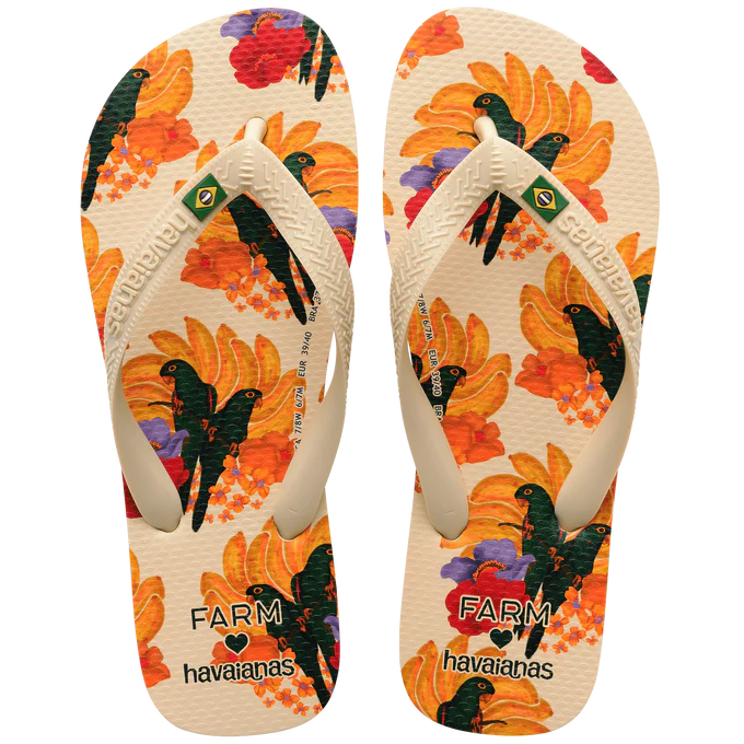 Chinelo Havaianas x Farm Maritacas