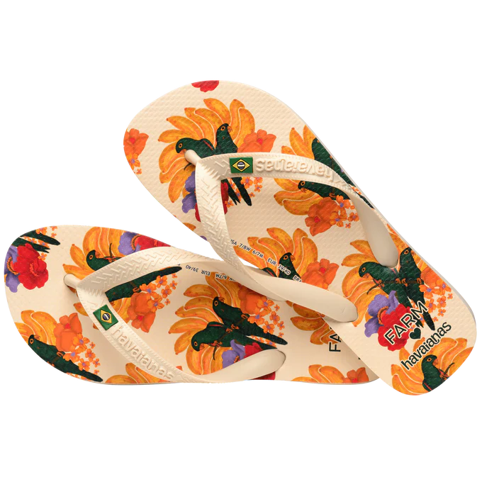 Chinelo Havaianas x Farm Maritacas