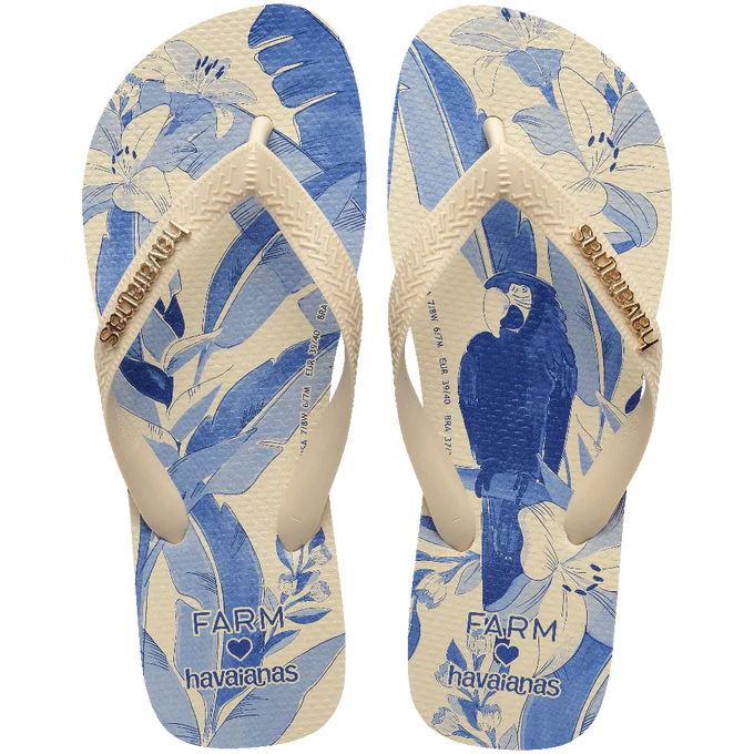 Chinelo Havaianas x Farm Leveza Tropical