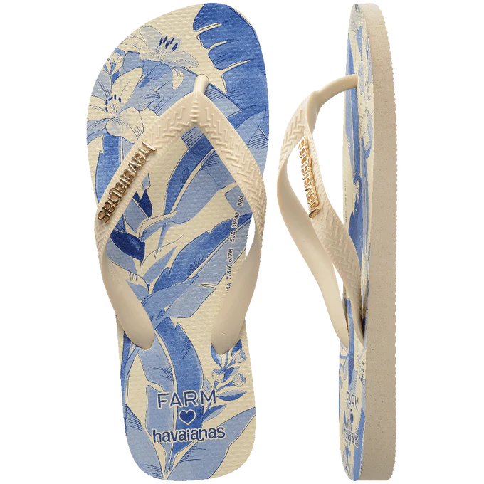 Chinelo Havaianas x Farm Leveza Tropical