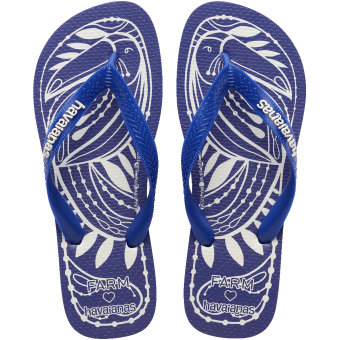 Chinelo Havaianas x Farm Rendeira