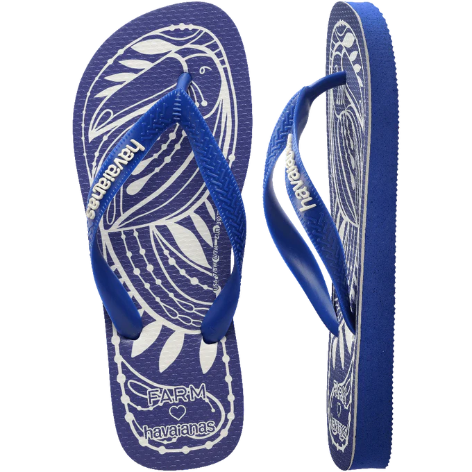 Chinelo Havaianas x Farm Rendeira