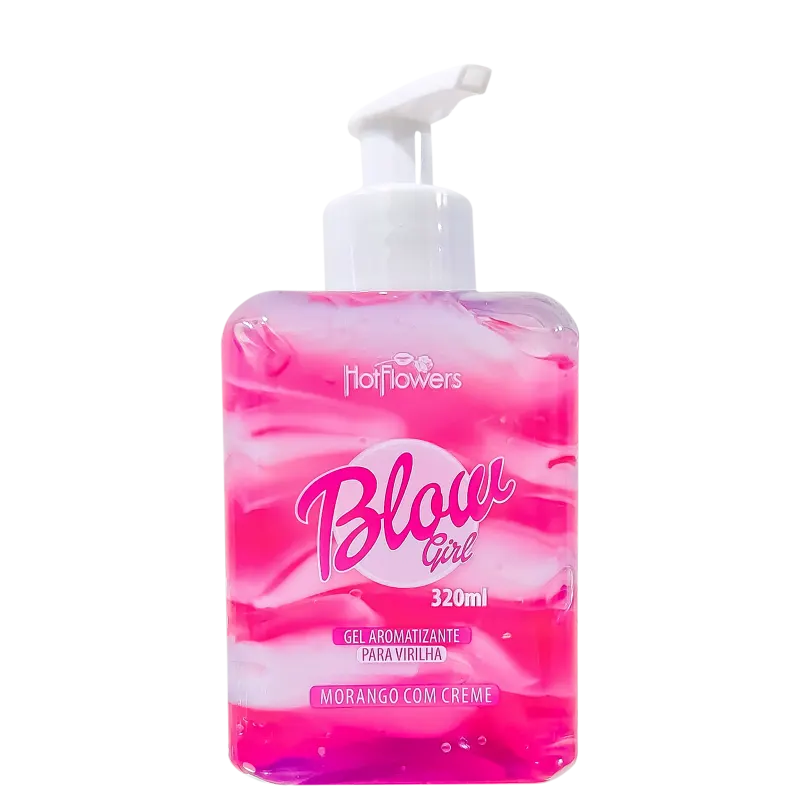 Blow Girl Hidratante Aveludado Beijável para Região Pélvica e Virilha Morango com Creme 320ml