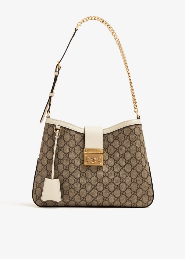 Gucci Bolsa de ombro média Padlock GG