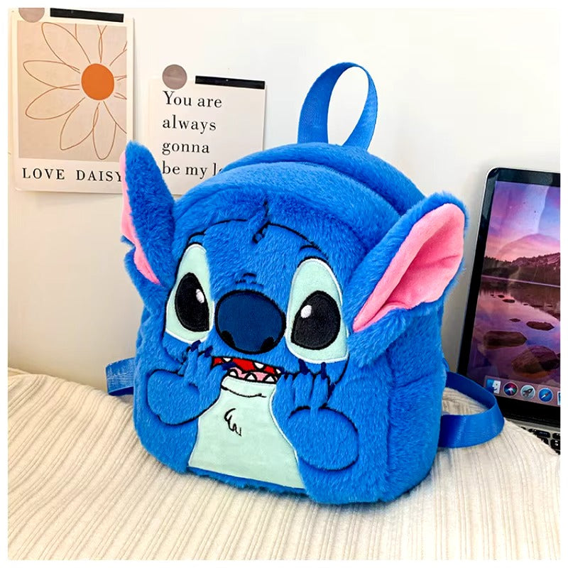 Stitch bolsa/mochila infantil com estilo Pelúcia fofa