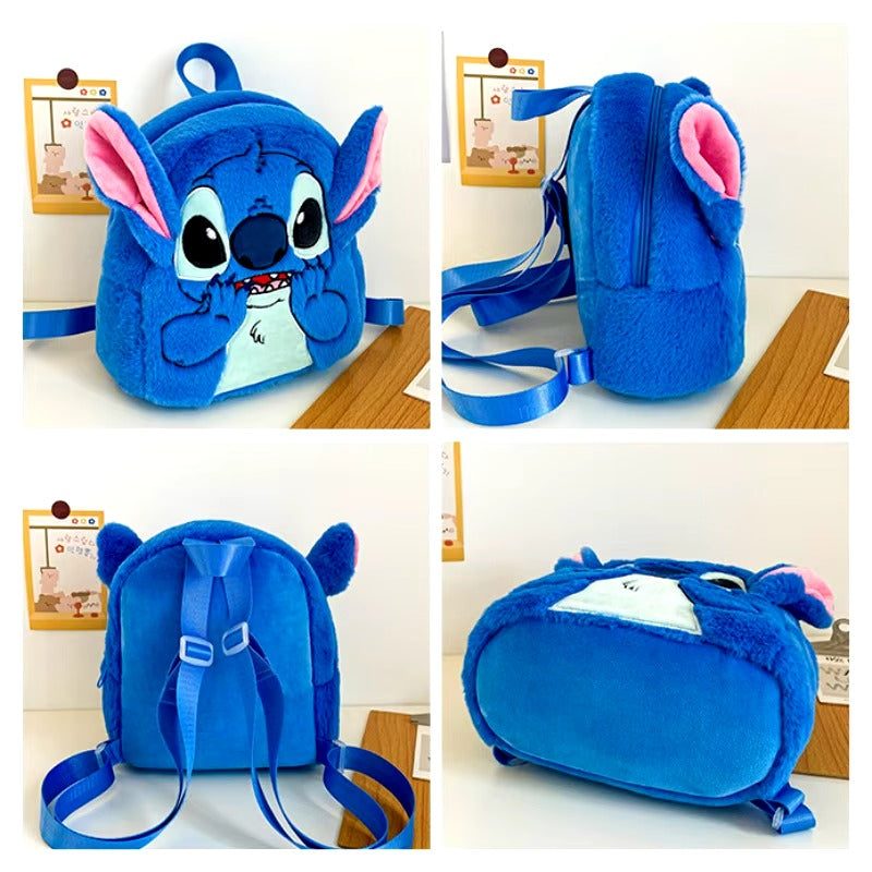 Stitch bolsa/mochila infantil com estilo Pelúcia fofa