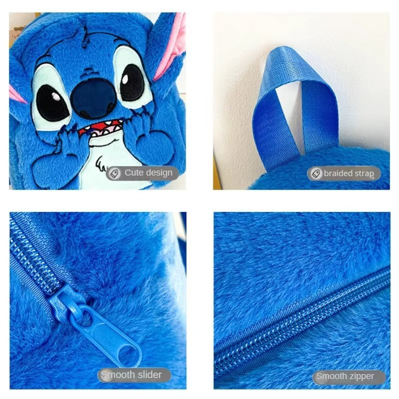 Stitch bolsa/mochila infantil com estilo Pelúcia fofa