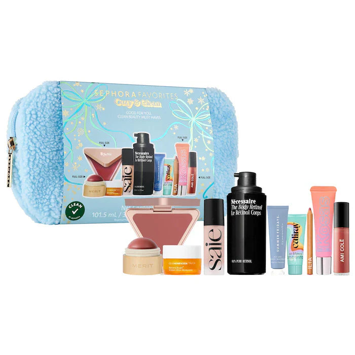 Sephora Favorites Cozy and Clean Conjunto de maquiagem e cuidados com a pele